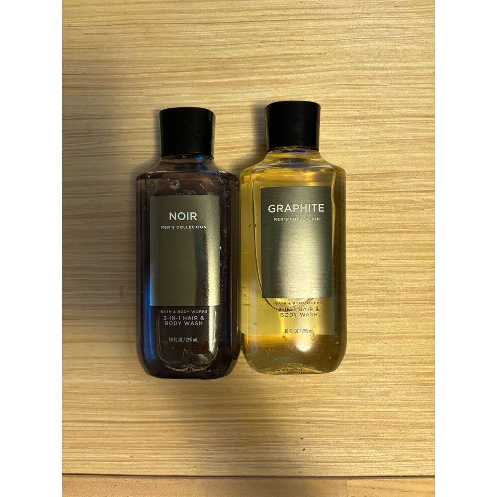Bath & Body Works Men Noir Graphite Body Wash Lot 2